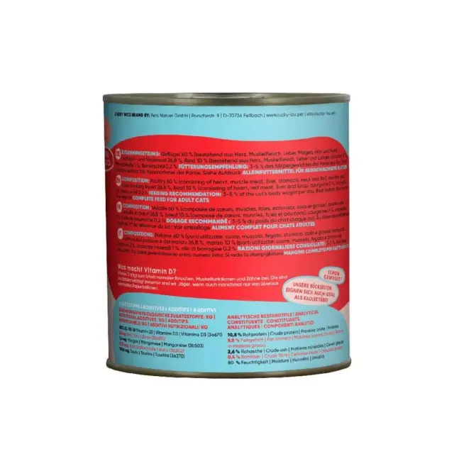 Lucky Lou LifeStage Adult Πουλερικά & Βοδινό (με Κολοκυθάκι) 800gr 3