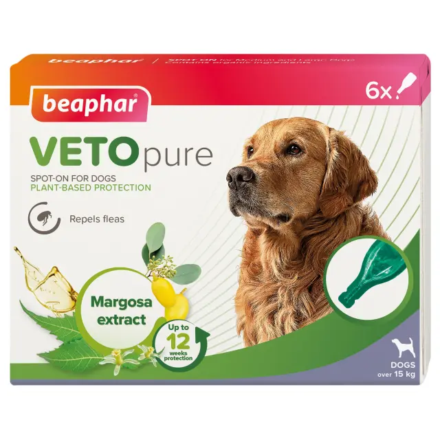 Beaphar Βιοκτόνα Αμπούλα Eco Spot On για Μεσαία & Μεγαλόσωμα Σκυλιά 15 30kg (6 τμχ) Μονόχρωμο