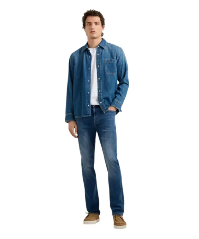 Pepe Jeans - Ανδρικό Παντελόνι Hatch Slim Fit Mid-Rise PM2083988-000 Μπλε 3