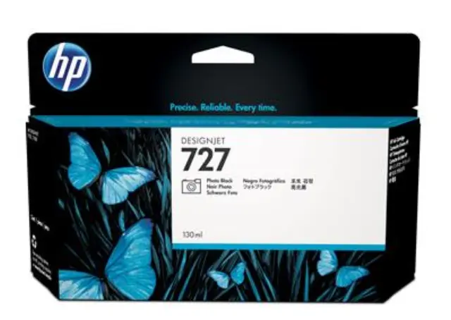 HP 727 Γνήσιο Μελάνι Εκτυπωτή InkJet Photo Μαύρο (B3P23A)