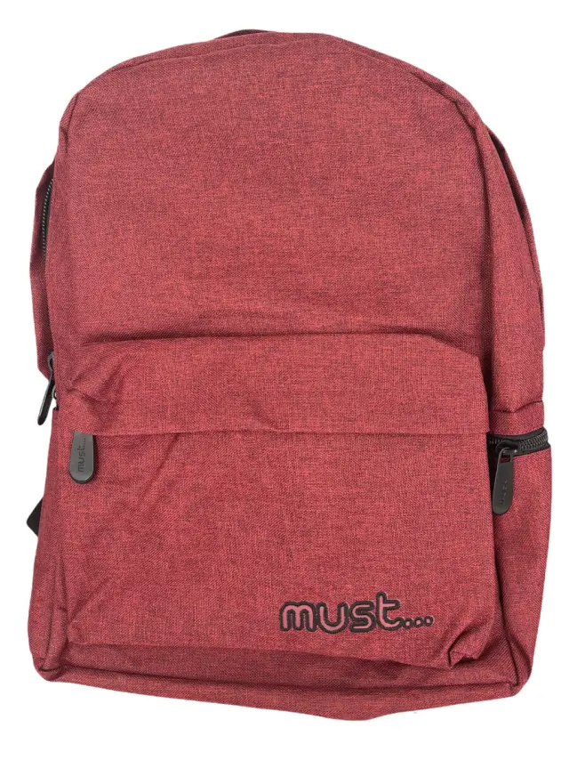 OEM Σχολική Τσάντα Must Monochrome Double Jean Burgundy 579573 2
