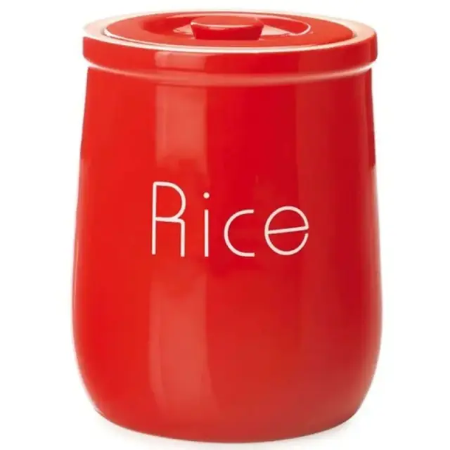 Maxwell & Williams Βάζο Αποθήκευσης Δοχειο Κεραμικο Rice Chef Du Monde 1,5lt Κοκκινο