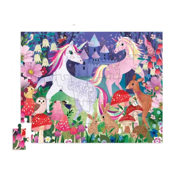 Παζλ 50 Τεμαχίων Flat House Unicorn Crocodile Creek 4+ ετών 2