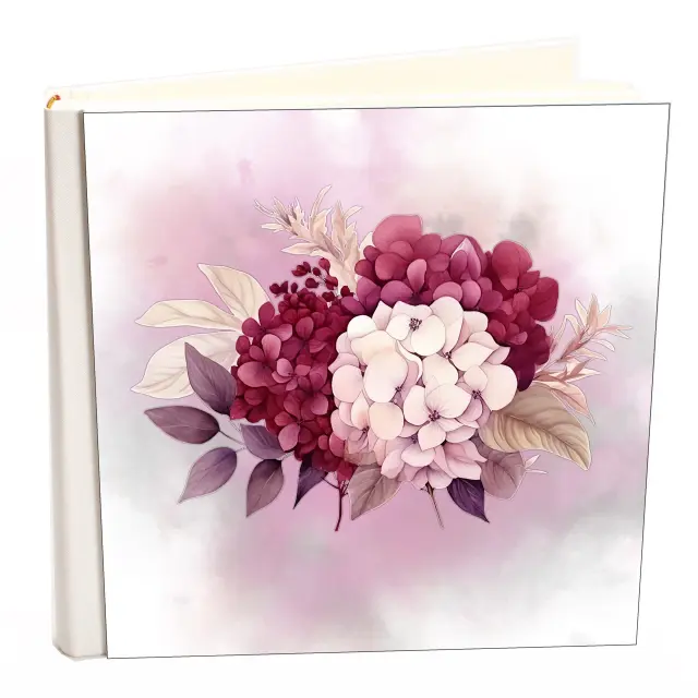 Άλμπουμ my album ορτανσία boho style με ριζόχαρτο 35x35cm και κουτί άλμπουμ