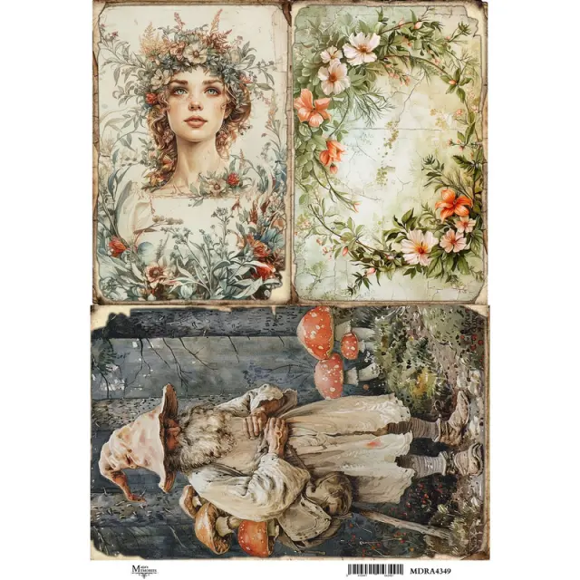 Ριζόχαρτο Maja's Memories, 22.5x32cm, Νεράιδα και ξωτικό, MDRA4349