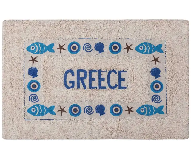 Σετ 12 τεμαχίων ποτηρόπανα (45cm x 65cm) μάτι GREECE - -