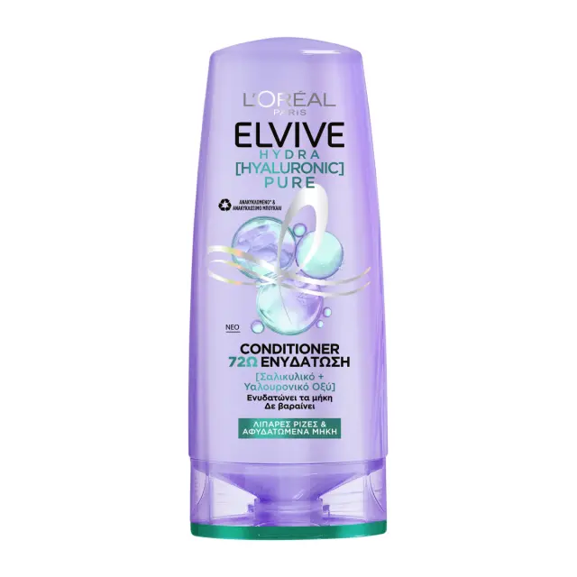 L'Oreal Elvive Conditioner Hydra Hyaluronic Pure 300ml