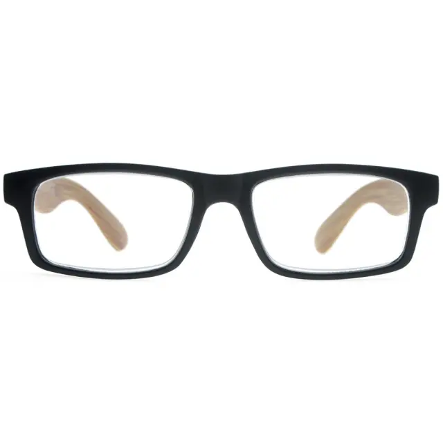 Frog Optical Γυαλιά Πρεσβυωπίας F376 με Μαύρη Μετώπη και Ξύλινο Χρώμα στους Βραχίονες+2.75