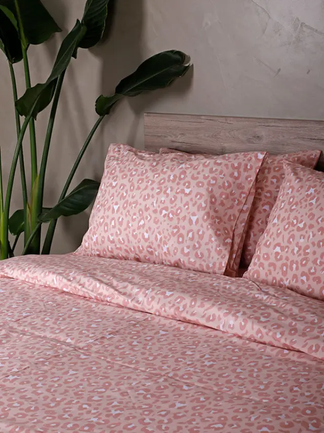 Σετ Σεντόνια Cotton Feelings 2044 Pink King Size (260x270) Sunshine 2