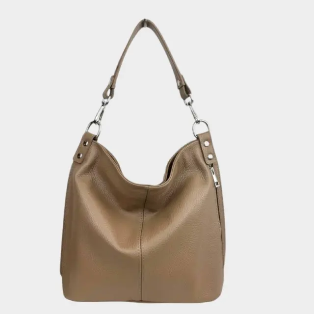 Τσάντα Δερμάτινη Hobo 57407 | Taupe - #CG57407 Μπεζ - ONESIZE