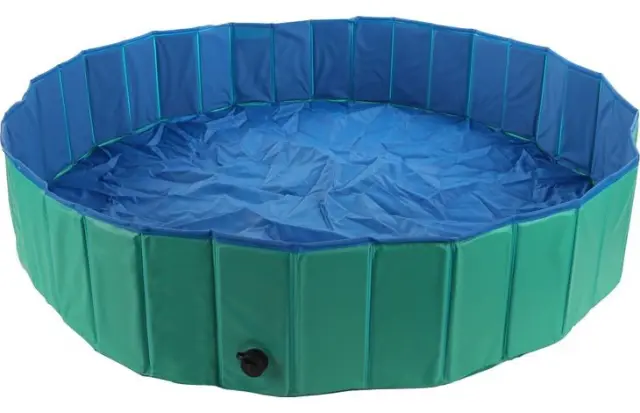 Flaming- Doggy Splash Pool Gre-Blue L 160X30C- 540058500219- Pet Supplies