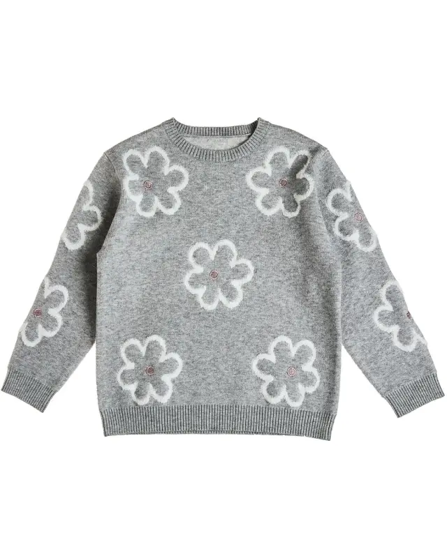Πουλόβερ με κεντητά στοιχεία