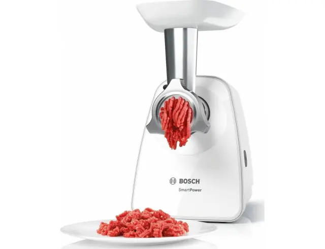 Κρεατομηχανή Bosch MFW2510W με ισχύ 350W και ικανότητα κοπής 1.7kg/min MFW2510W