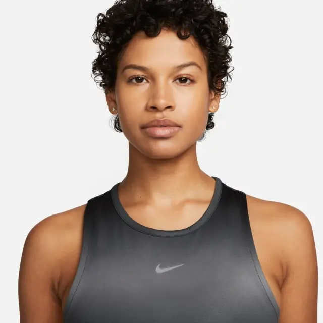 Nike Dri-FIT Swoosh Crop Tank (DX1033-010) - Μαύρο 3
