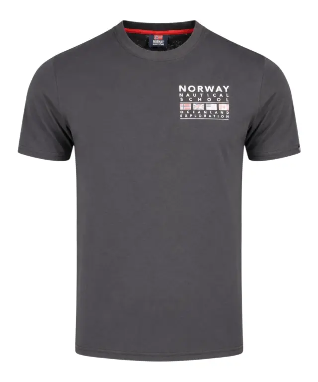 Norway Nautical School - Ανδρικό T-shirt Κοντομάνικο 866025-BLACK Μαύρο