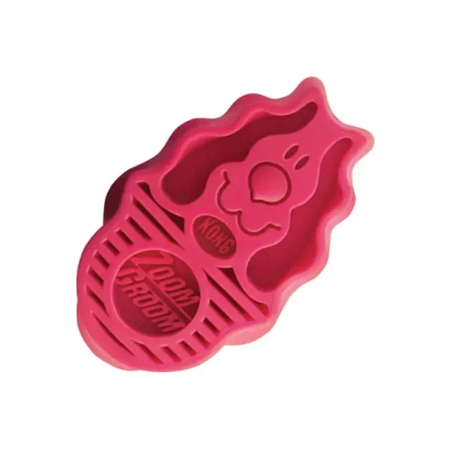 Kong Zoomgroom Onesize Βούρτσα Σκύλου Ροζ