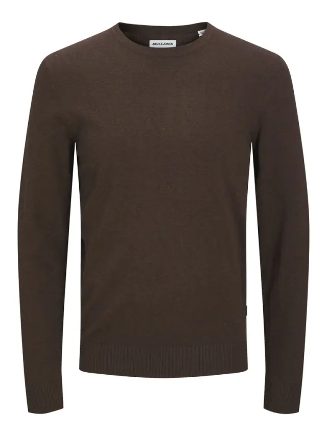 JJEEMIL KNIT CREW NECK NOOS - Mulch