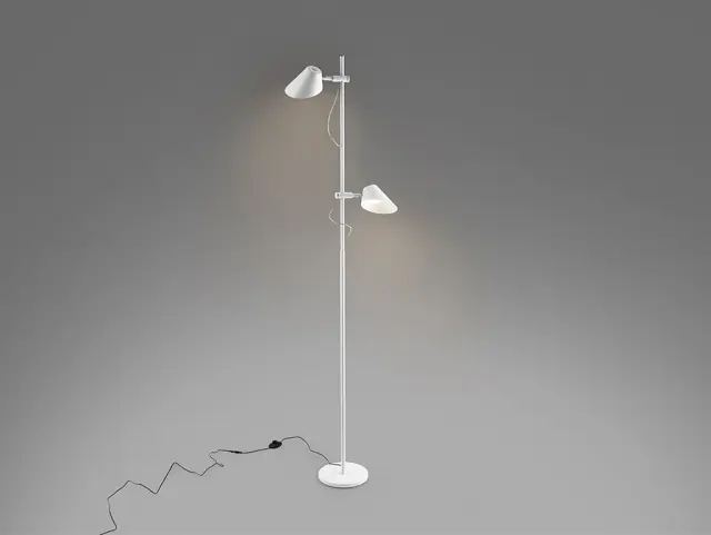 Esino 215589 – Λευκό LED Φωτιστικό Δαπέδου 2L με Remote Άσπρο 3