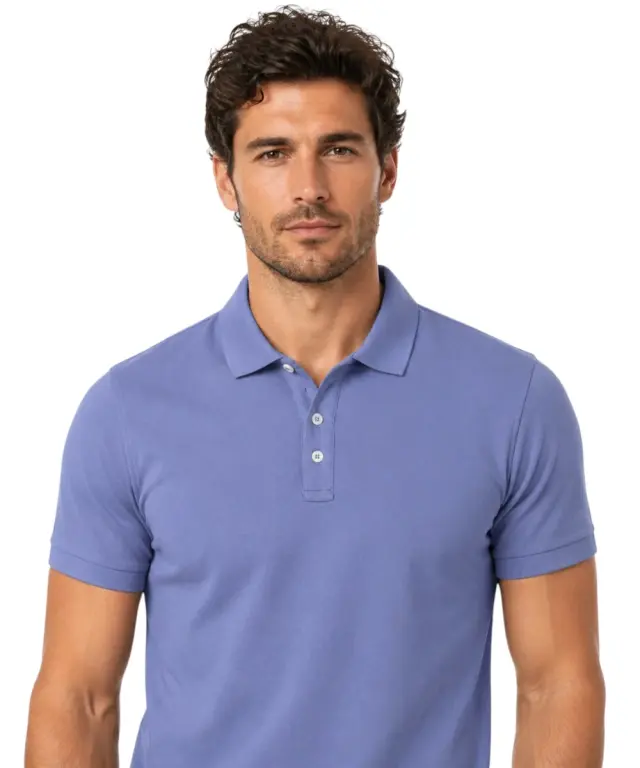 Norway Nautical School - Ανδρική Κοντομάνικη Μπλούζα Polo 858867-DENIM Μπλε Ανοιχτό