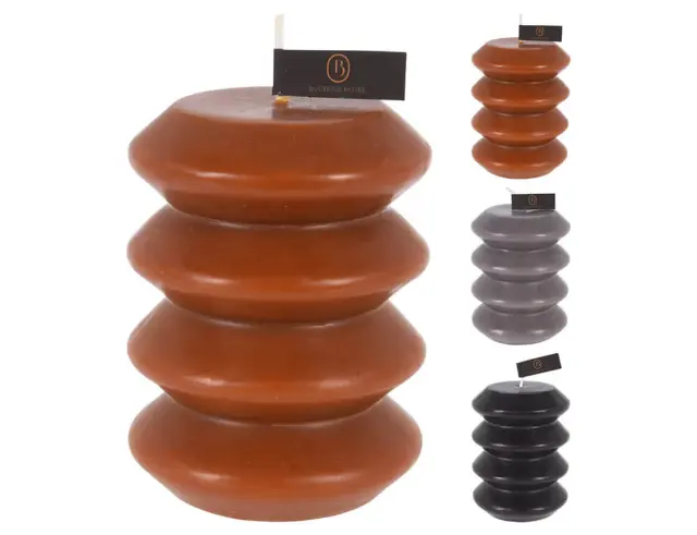 Kερί pillar 7.5x10cm, σε 3 επιλογές χρώματος ACC309900 2