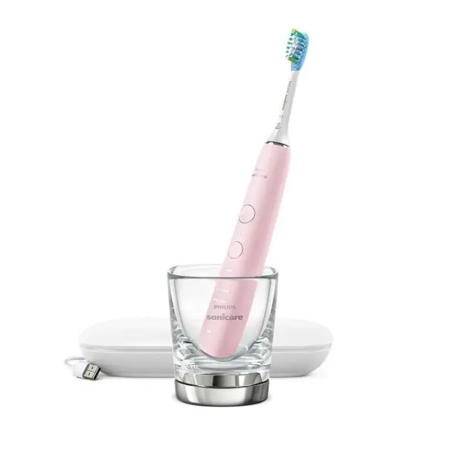 Philips Sonicare DiamondClean 9000 Ηλεκτρική Οδοντόβουρτσα Ροζ (HX9911/29) 2
