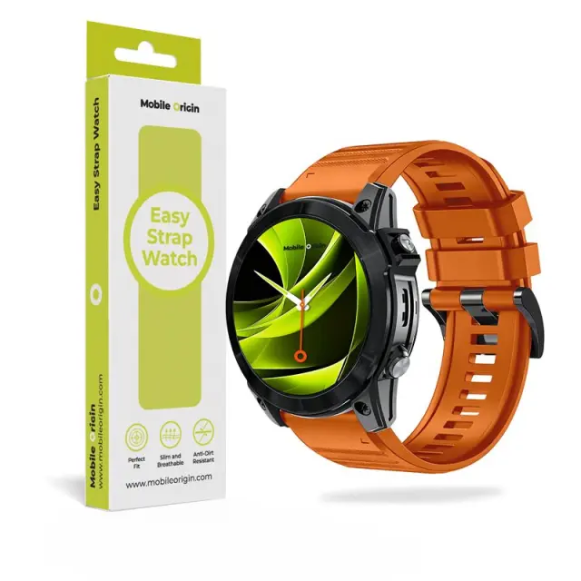 Mobile Origin Easy Strap Silicone Garmin Watch 26mm Orange