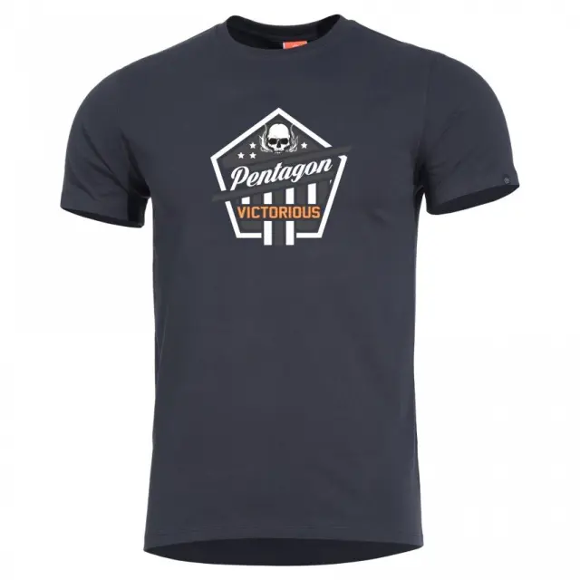 Pentagon Ageron ''Victorious'' T-Shirt-Μπλουζάκι Μακό για Τακτική - Καθημερινή Χρήση - 01-Black-Μαύρο