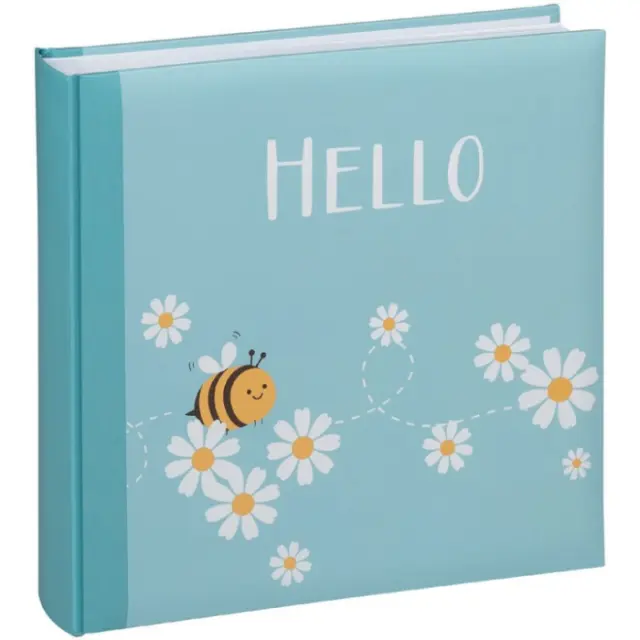 ΑΛΜΠΟΥΜ WALTHER Hello Bee FA2811 γαλαζιο, με 50 λευκές σελίδες από φωτογραφικό χαρτόνι χωρίς οξύ με ριζόχαρτο. διαστάσεις 26x25cm
