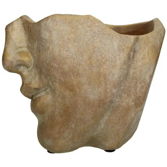 Κασπώ Πρόσωπο Χρυσό Τσιμέντο 21.5x19x14cm 2