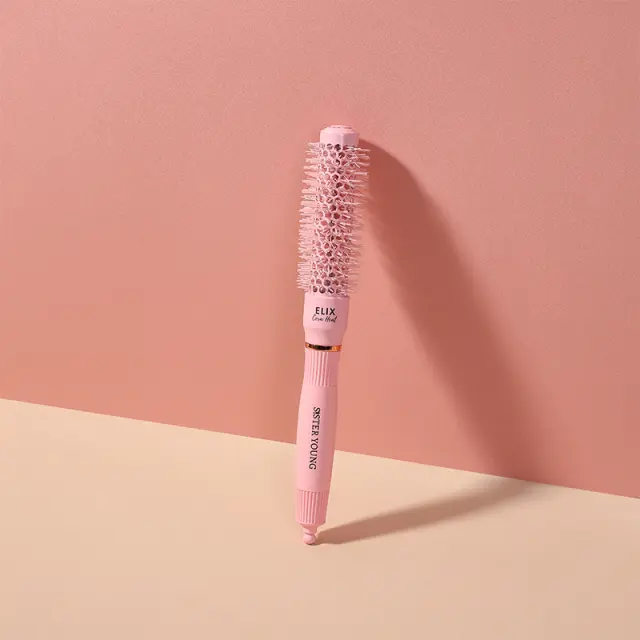 Sister Young Round Hair Brush Elix Cera Heat Pink 25mm 2