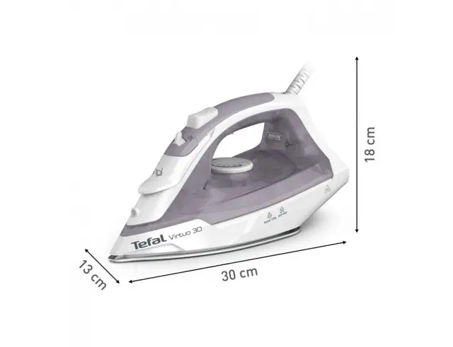 Σίδερο ατμού Tefal Virtuo 30 FV2C43E0 Με Ισχύ 2000W και Χωρητικότητα Νερού 240ml FV2C43E0 3