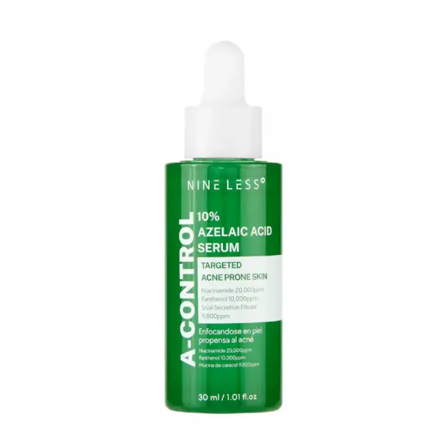 NINELESS A-Control 10% Azelaic Acid Serum, Ορός Προσώπου με Αζελαϊκό Οξύ για Ατέλειες & Ερυθρότητα , 30ml