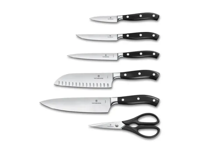 Σετ Βάση Μαχαιριών & Μαχαίρια Victorinox Grand Maitre 6 θέσεων με ίνες και διαστάσεις 22.5x12x37.6cm - Black7.7243.6 2