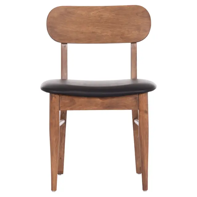 KΑΡΕΚΛΑ ΤΡΑΠΕΖΑΡΙΑΣ FB99945.03 ΚΑΡΥΔΙ RUBBERWOOD-ΜΑΥΡΟ PU 51x48x79Υεκ 3
