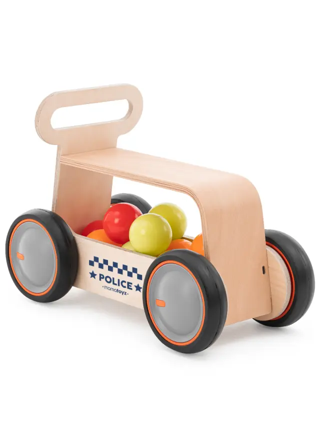 Mamatoyz - Περπατούρα DriveMe Wood Police - 8683723300347 3