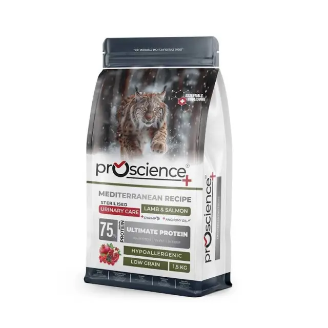 Proscience Ξηρά Τροφή Γάτας Sterilized Urinary Lamb & Salmon 1,5kg Μονόχρωμο