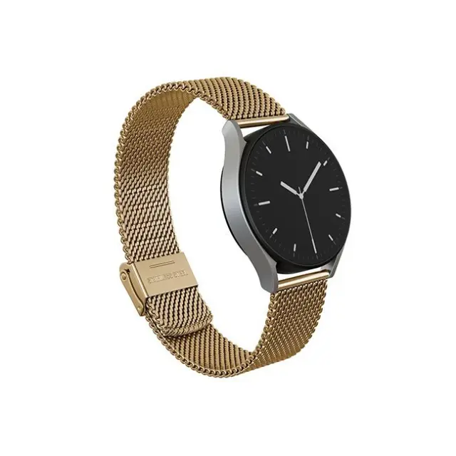 BURGA Universal Watch Band Metal Mesh Elegance 22mm Gold (Premium-Mesh_WTCH_Gold_22mm)