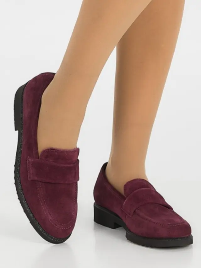 Gabor Μοκασίνια-Loafers Γυναικείο δέρμα Nubuck Μπορντώ GAB/95310 15-MULBERRY 2