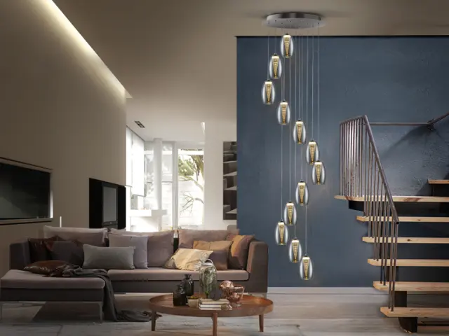 NEBULA LAMP 12L LED CHROME φωτιστικό κρεμαστό Χρώμιο