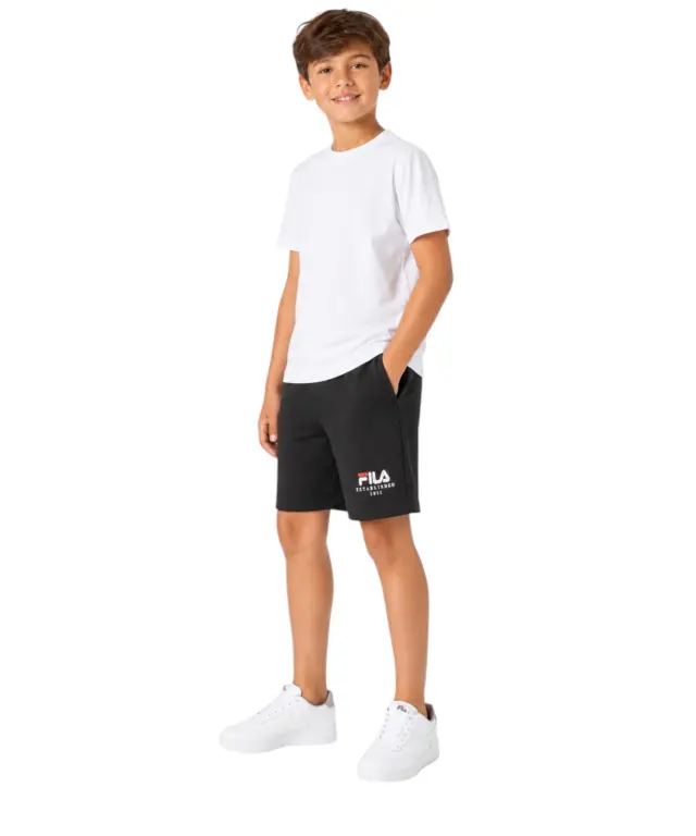 Fila - Παιδικό Σορτς Για Αγόρι Benna FAK0497-80010 Μαύρο 2