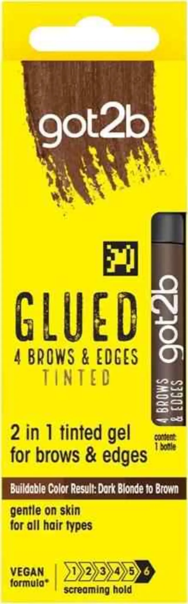 Schwarzkopf Got2B Glued 4Brows & Edges Tinted Gel Φρυδιών 16ml