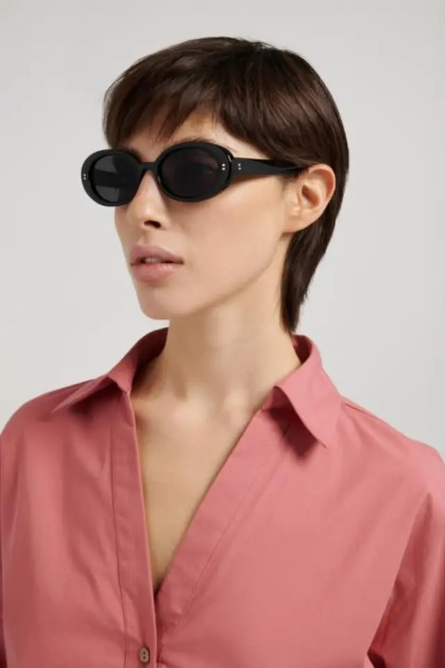 Polaroid Unisex Γυαλιά Ηλίου με Μαύρο Σκελετό και Μαύρο Φακό PLD6253/S/X QFU/0F 2