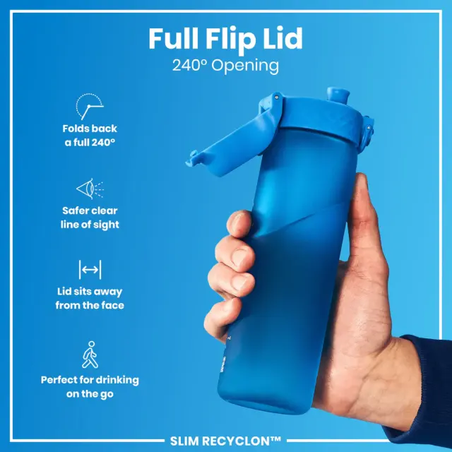 ION8 Slim Παγούρι Πλαστικό 500ml Μπλε (I8RF500BLU) 2