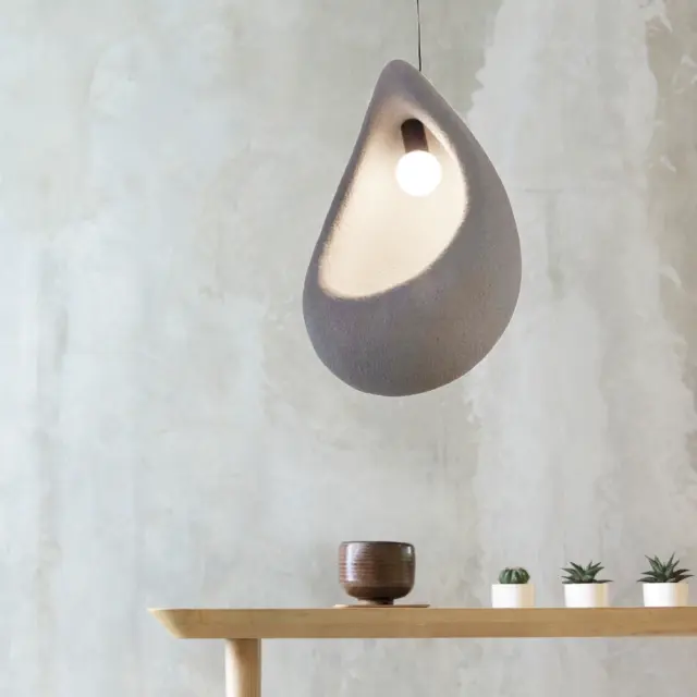 Inlight Κρεμαστό φωτιστικό από Fiberglass 1XE27 D:30cm (4054) 3