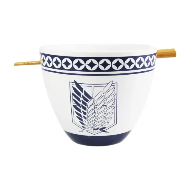 Σετ Μπολ κεραμικό + Chopsticks ATTACK ON TITAN - Ramen Bowl with Chopstick 470ml - Emblem AOT3-BWL-3188 2