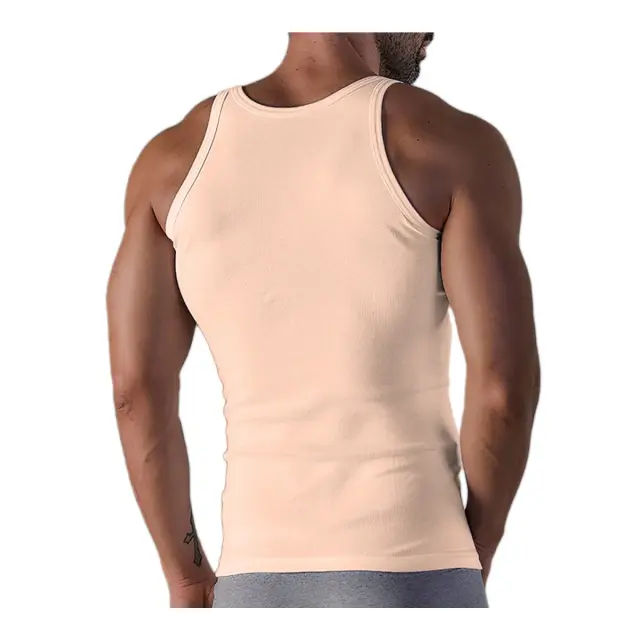 FMS Ανδρικό Φανελάκι Τιράντα Hive Εφαρμοστό - Διπλό Πακέτο, Χρώμα Μπεζ 3