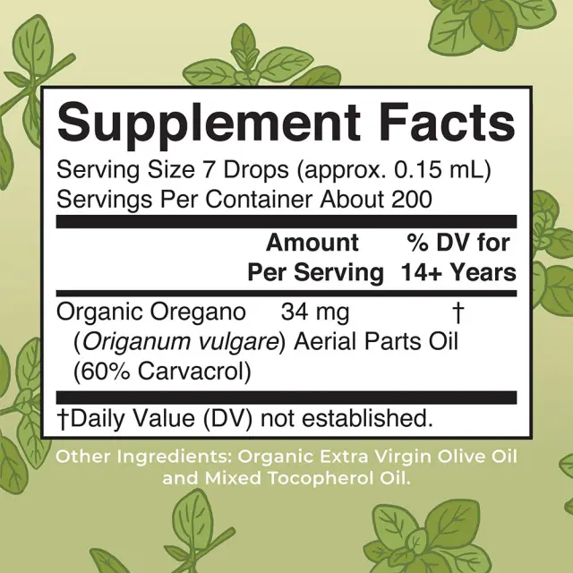 MaryRuth's Organic Oil of Oregano Liquid Drops 2