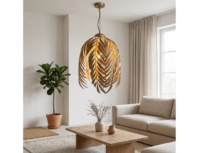 Φωτιστικό Οροφής Mea PTMD Luxury Living Μονόφωτο, με λαμπτήρα E27 και διαστάσεις 41x41x59cm - Gold 117116