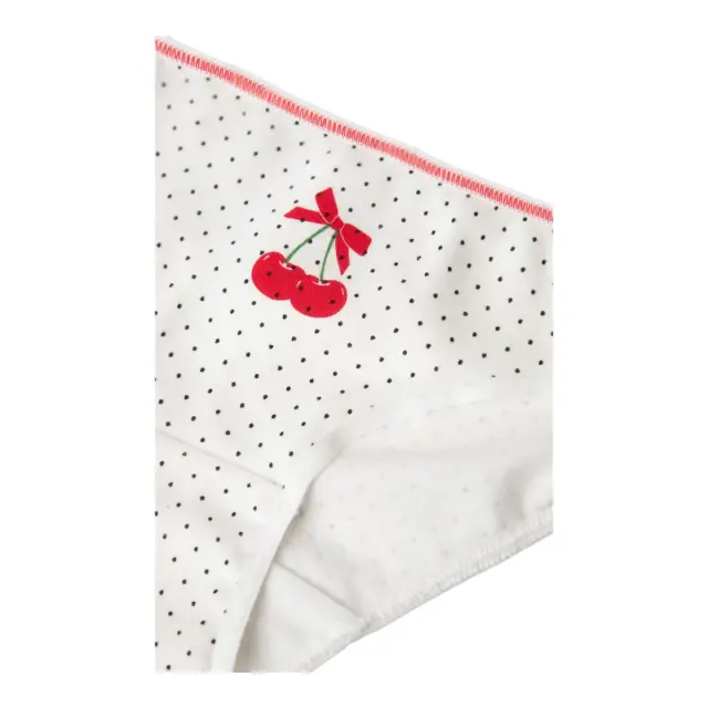Minerva Παιδικό Slip Κορίτσι Love Cherry, Χρώμα White-Black Dots - 6 Y 2