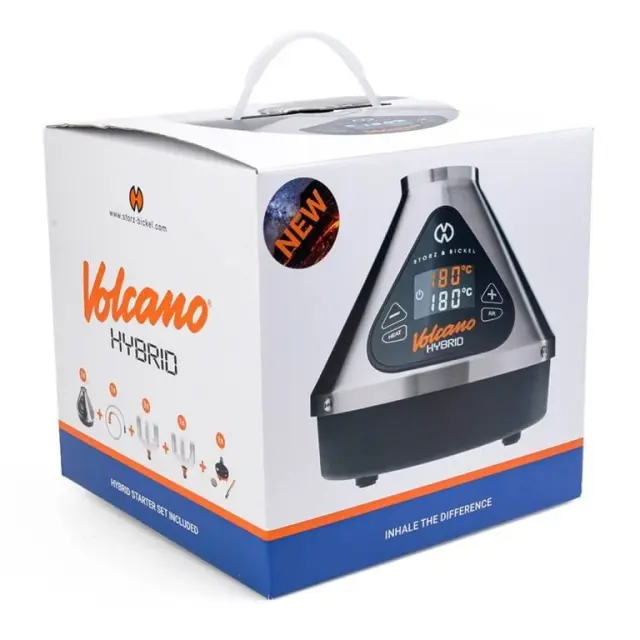 Storz & Bickel Volcano Hybrid Silver Dry Herb Vaporizer
